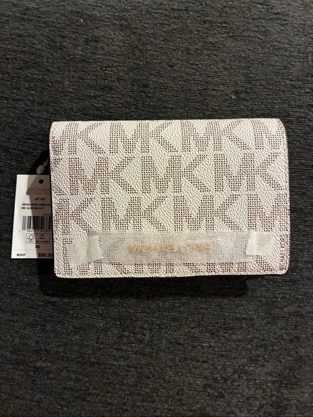 MICHAEL Michael Kors Vanilla Logo Continental Wallet
